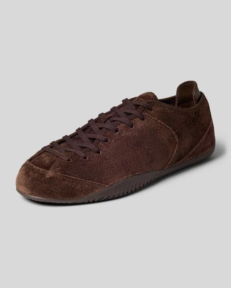 Ralph Lauren Sneaker aus echtem Rindsleder Dunkelbraun