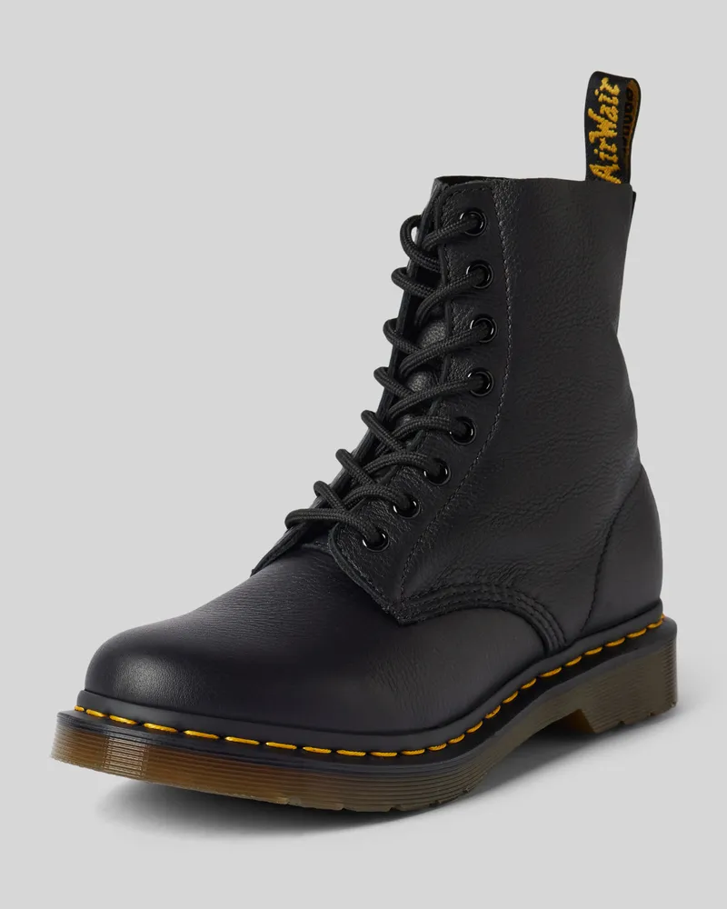 Dr.Martens Schnürboots aus Leder mit Ziernaht Modell 'Eye Black