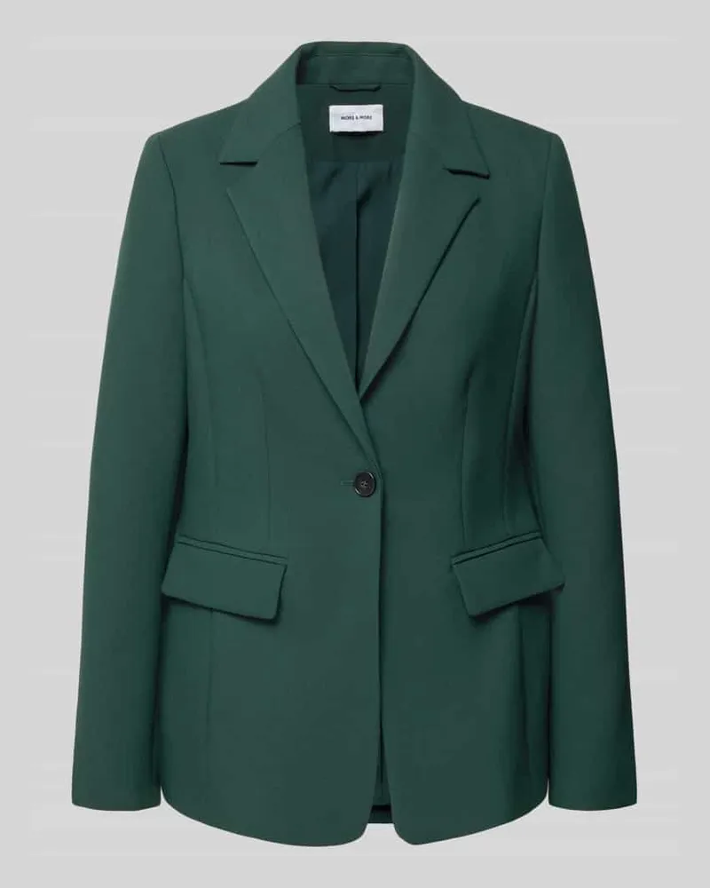 More & More Slim Fit Blazer mit Pattentaschen Bottle