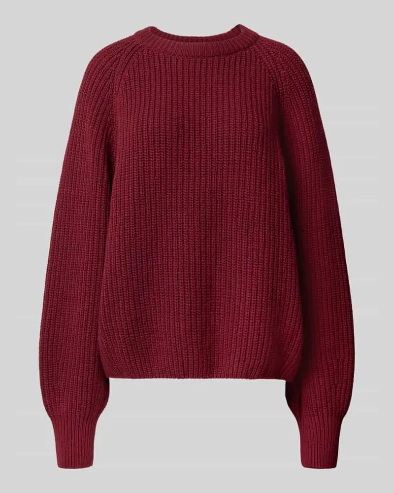 Armedangels Loose Fit Pullover aus Woll-Mix Modell 'RIB KNIT Bordeaux