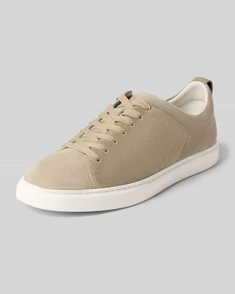 CG Sneaker aus echtem Leder in Velours-Optik Modell 'Uwin Hellgruen