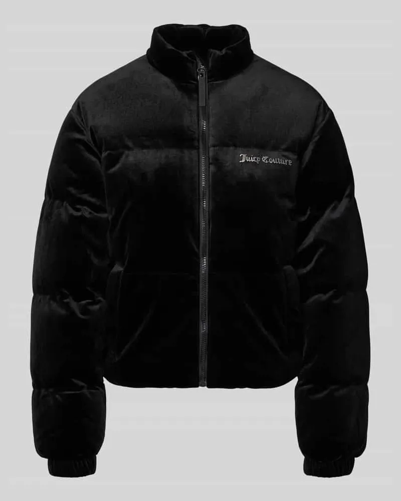 Juicy Couture Jacke mit Strasssteinbesatz Modell 'MARGO Black