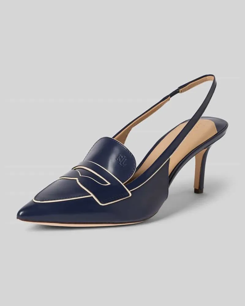 Ralph Lauren Pumps aus echtem Rindsleder Marine