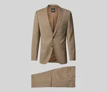 Slim Fit Anzug mit Brustleistentasche Modell 'Huge