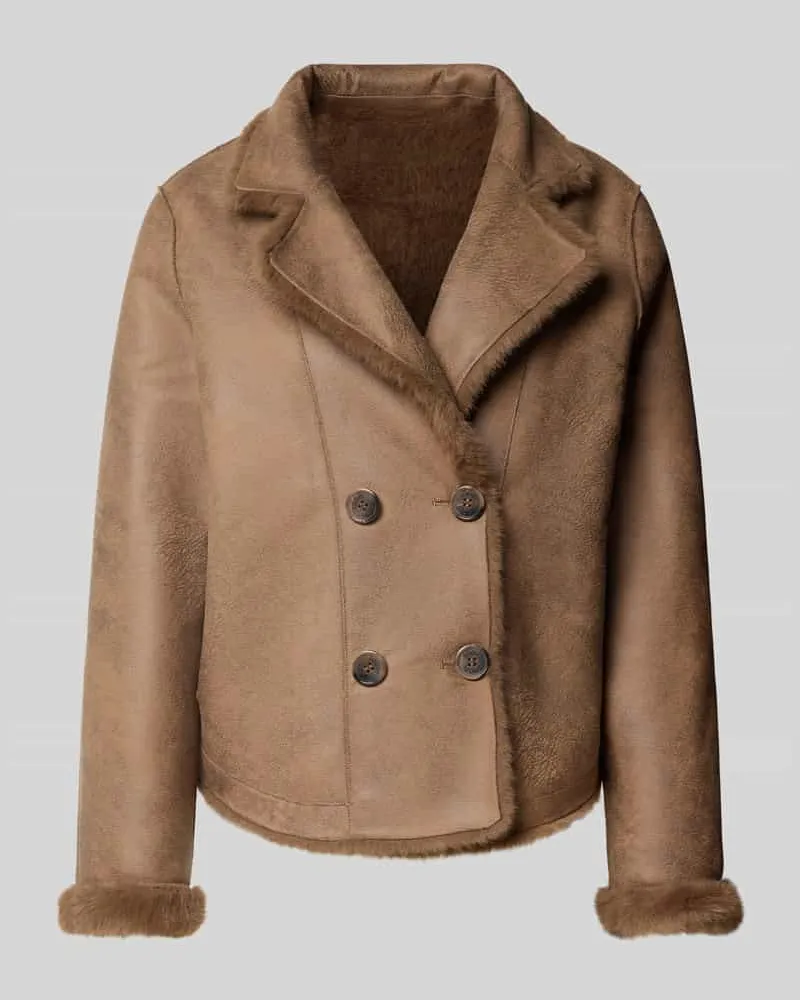 JOOP! Jacke mit Kunstfell Modell 'ORSINA Mittelbraun
