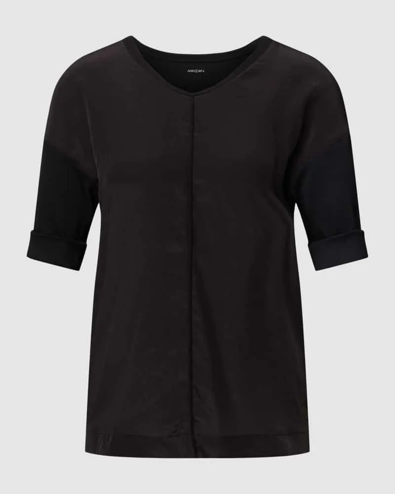 Marc Cain T-Shirt mit Paspelierung Black