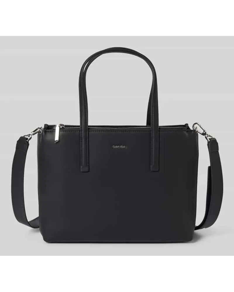 Calvin Klein Tote Bag mit Label-Applikation Modell 'CK MUST Black