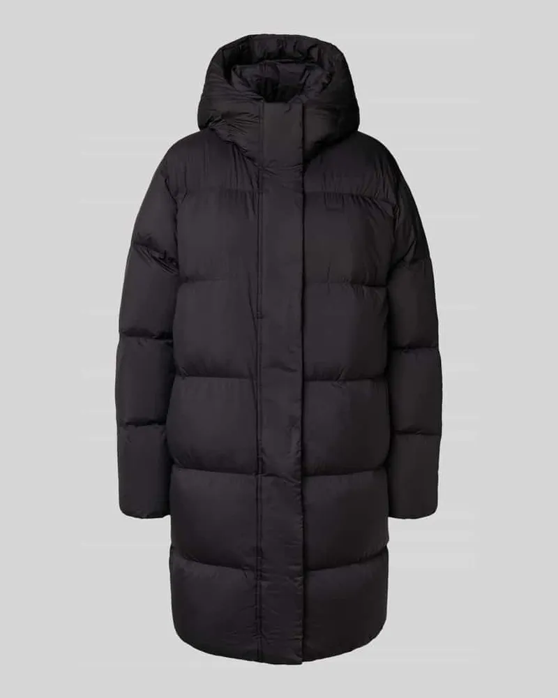 Tommy Hilfiger Regular Fit Daunenmantel mit Kapuze Black