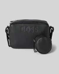 HUGO BOSS Umhängetasche mit Label-Prägung Modell 'Addison Black