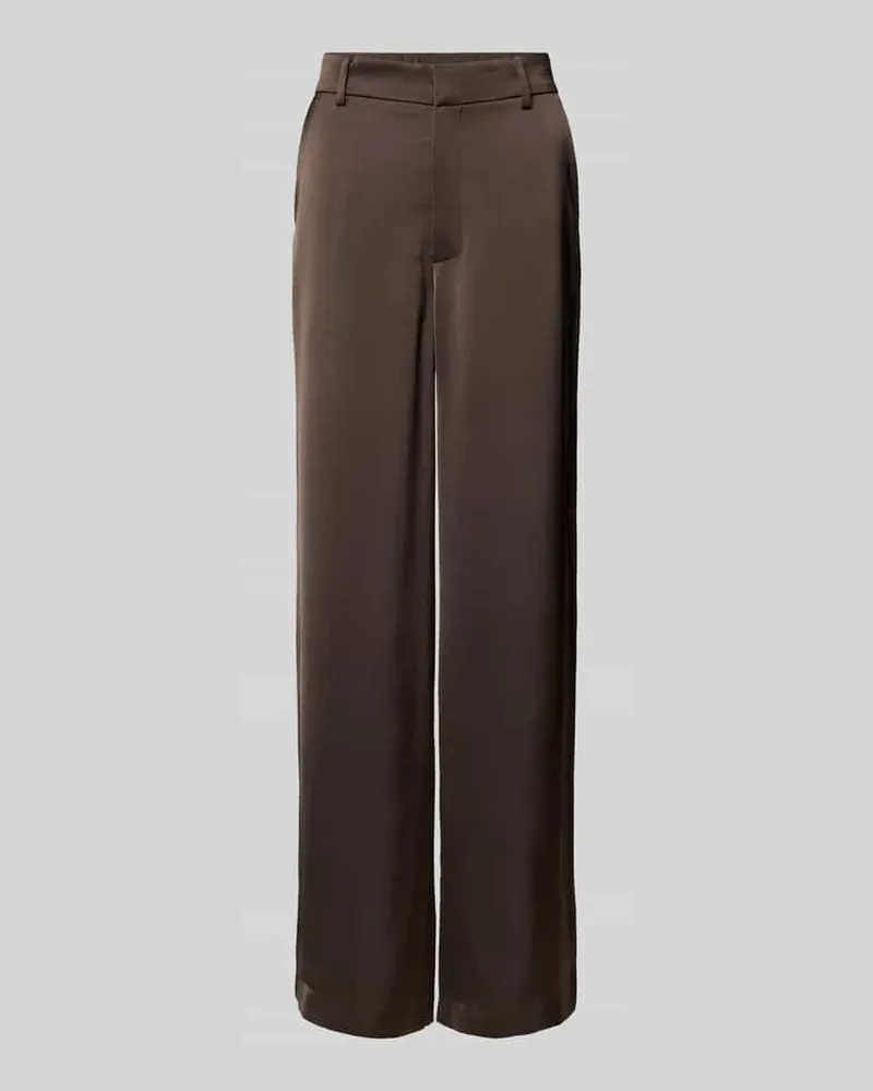 Neo Noir Stoffhose mit französischen Eingrifftaschen Modell 'Emmett Dunkelbraun