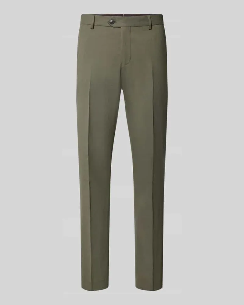 Selected Slim Fit Anzughose mit Woll-Anteil Modell 'SLIM-NEIL Oliv