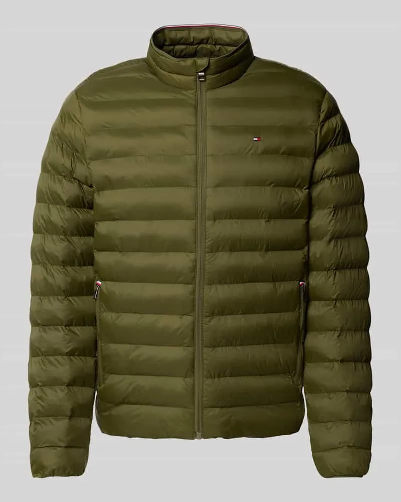 Tommy Hilfiger Regular Fit Steppjacke mit Stehkragen Gruen