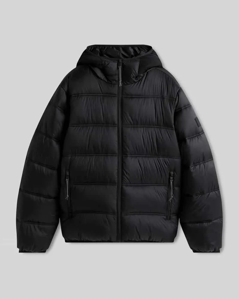 Tommy Hilfiger Regular Fit Steppjacke mit Kapuzenkragen Black