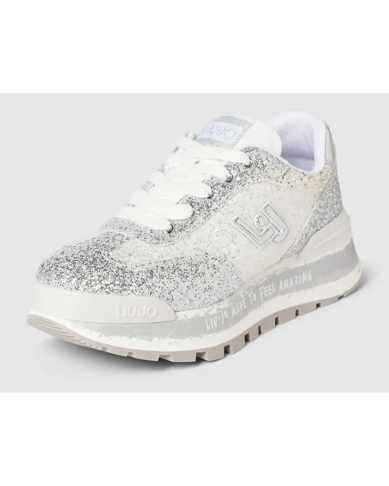 Liu Jo Sneaker mit Glitter-Effekt Modell 'AMAZING Silber
