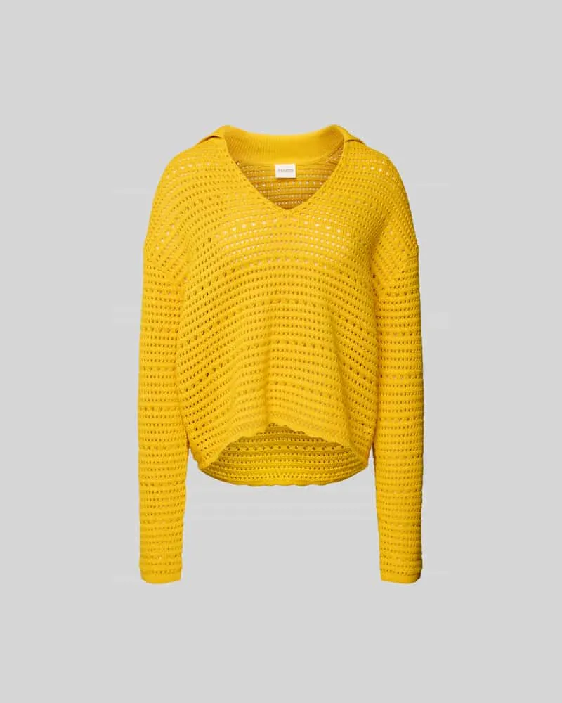 Closed Pullover mit Lochstickerei Dunkel