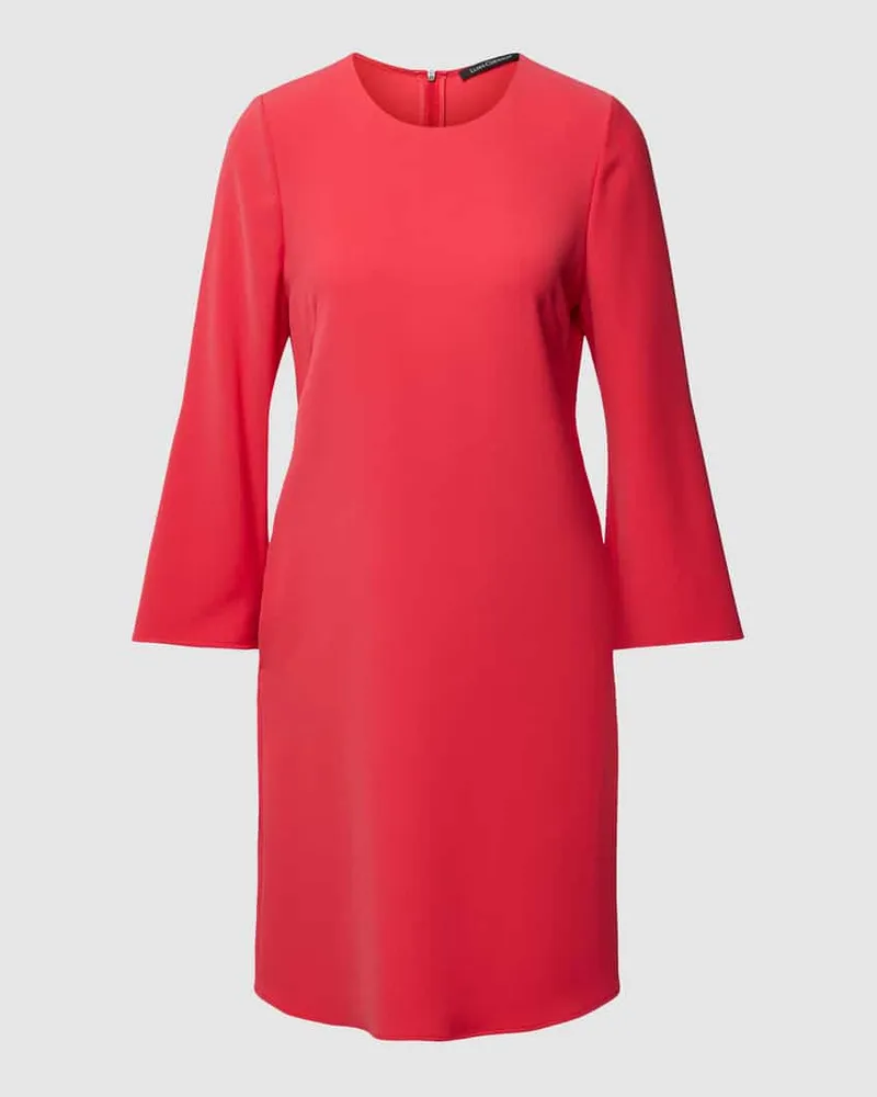 Luisa Cerano Knielanges Kleid mit Rundhalsausschnitt Rot