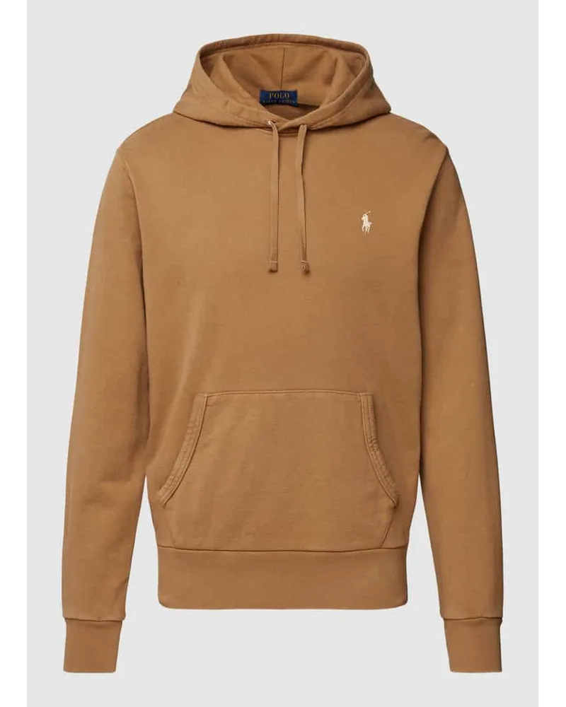 Ralph Lauren Hoodie mit Label-Stitching Hellbraun