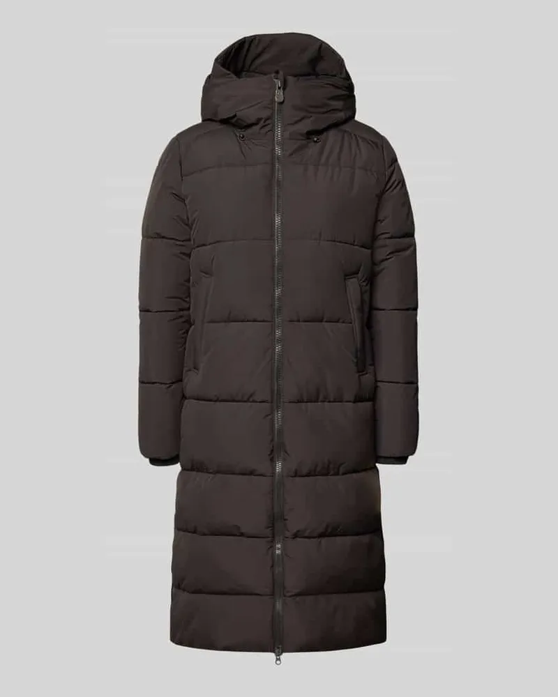Save The Duck Regular Fit Steppmantel mit Kapuze Modell 'ZANDAYA Dunkelbraun