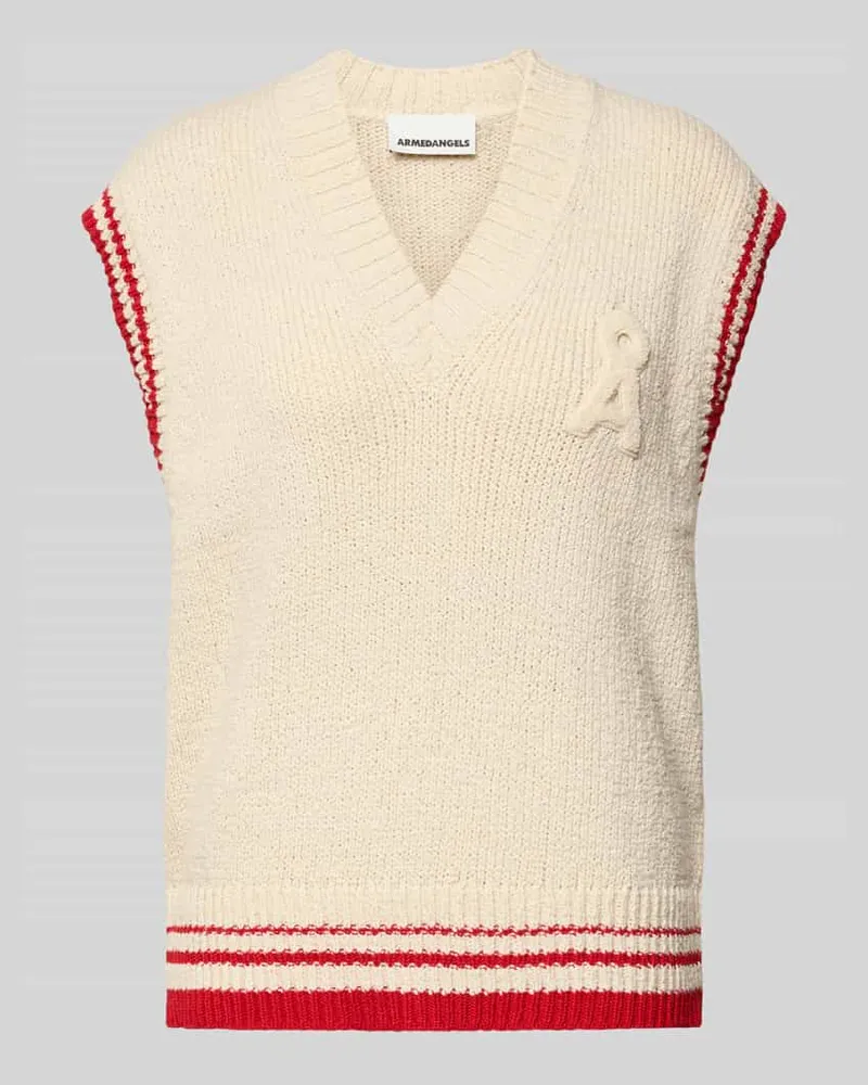 Armedangels Loose Fit Pullunder aus Baumwoll-Mix Modell 'ICONIC A COLLEGE Offwhite