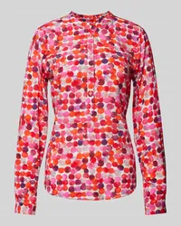 Emily van den Bergh Bluse mit kurzer Knopfleiste Pink