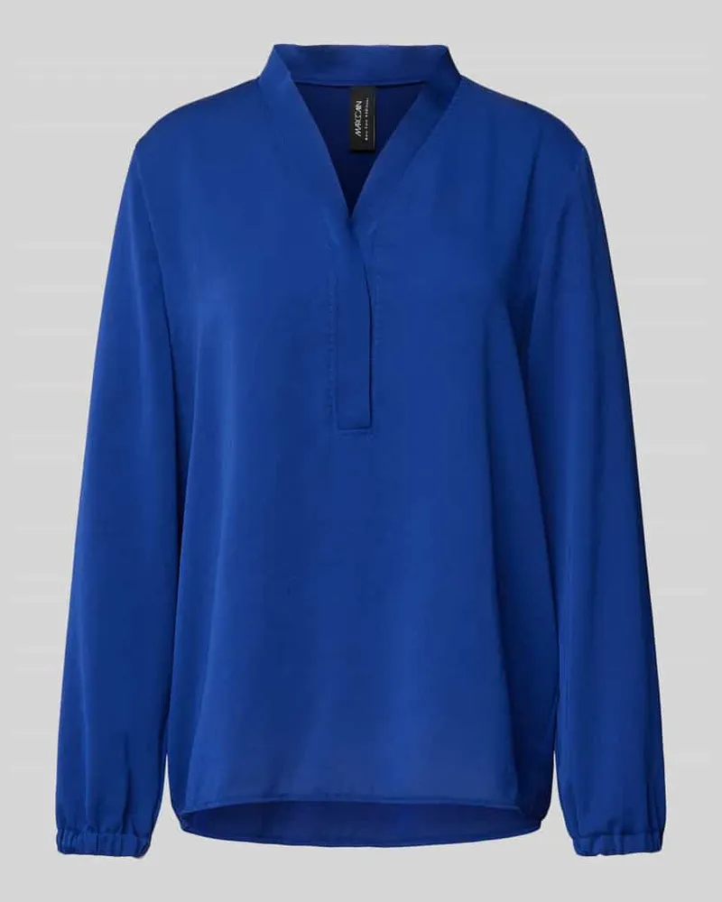 Marc Cain Blusenshirt mit V-Ausschnitt Royal