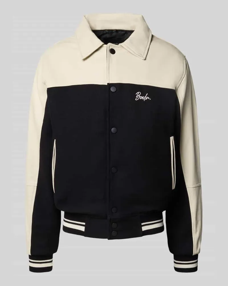 BALR. Bomberjacke mit Label-Stitching Black