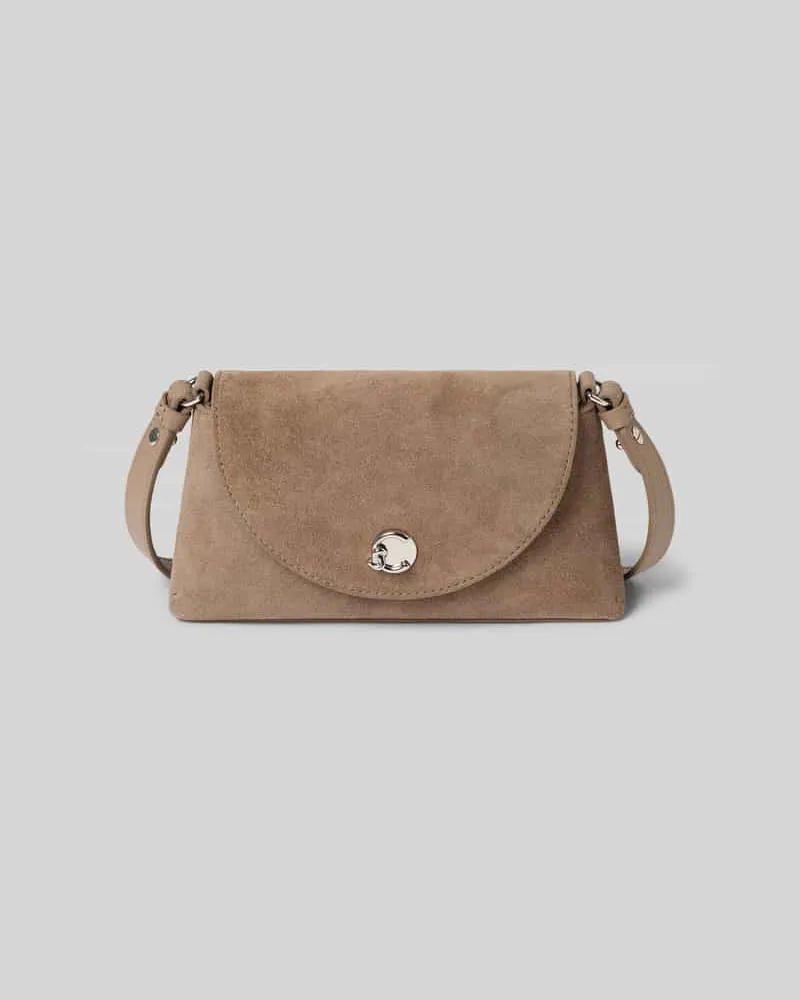 Coccinelle Shoulder Bag aus echtem Leder Modell 'Nikla Taupe