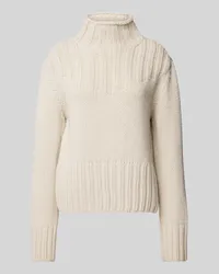 Marc O'Polo Grobstrickpullover mit Schurwoll-Anteil Beige