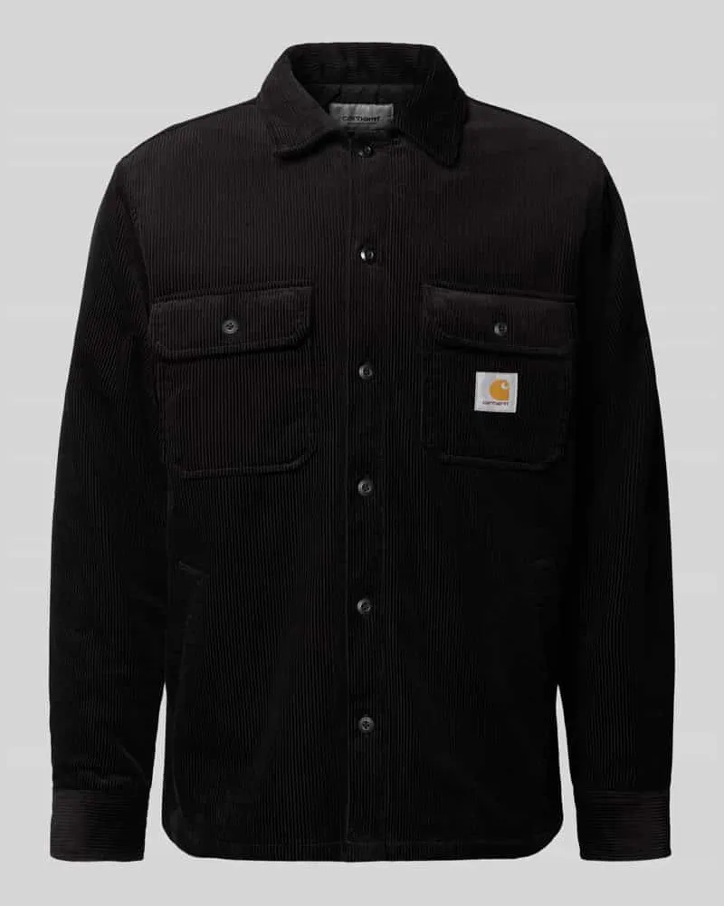Carhartt WIP Regular Fit Hemdjacke aus Cord Modell 'WHITSOME Black