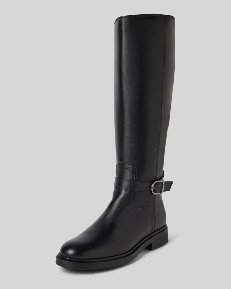 Marc O'Polo Stiefel aus Rindsleder mit dekorativem Riemen Black