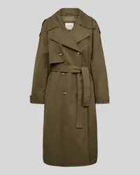 Pepe Jeans Trenchcoat mit Bindegürtel Modell 'BIANCA Oliv