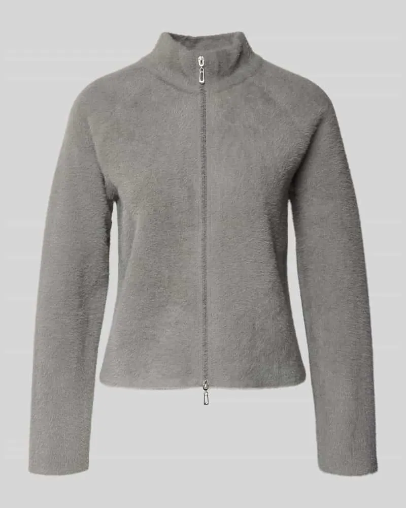 Betty Barclay Regular Fit Jacke aus Kunstfell Modell 'September Mittelgrau