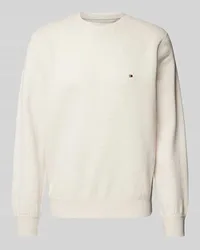 Tommy Hilfiger Sweatshirt mit Label-Stitching Offwhite