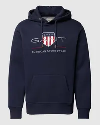 Gant Hoodie mit Label-Stitching Modell 'ARCHIVE SHIELD Marine