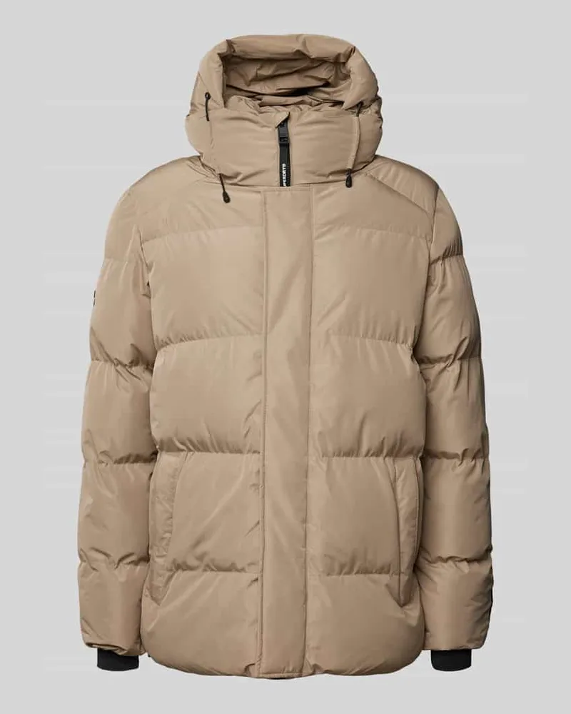 Superdry. Steppjacke mit Stehkragen Sand