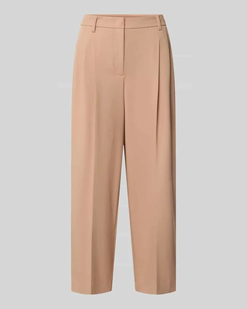 Luisa Cerano Straight Fit Hose mit Viskose-Anteil in verkürzter Passform Altrosa