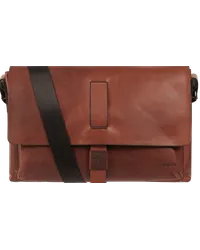 JOOP! Messenger Bag aus Leder Dunkelbraun