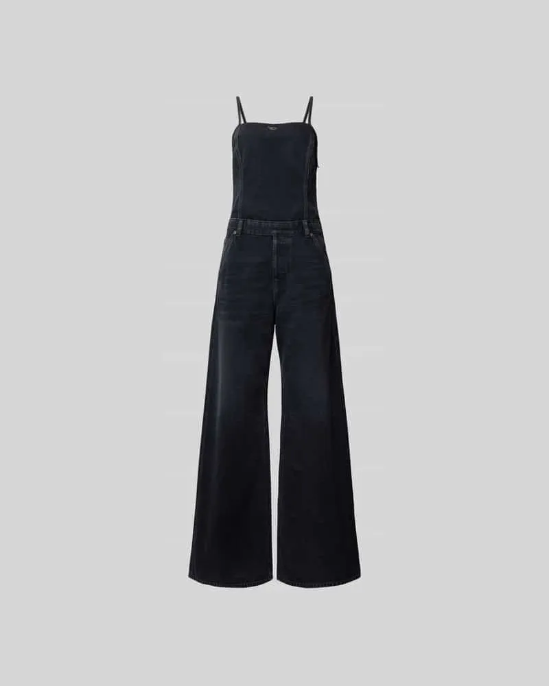 Diesel Jumpsuit mit Spaghettiträger Dunkelgrau