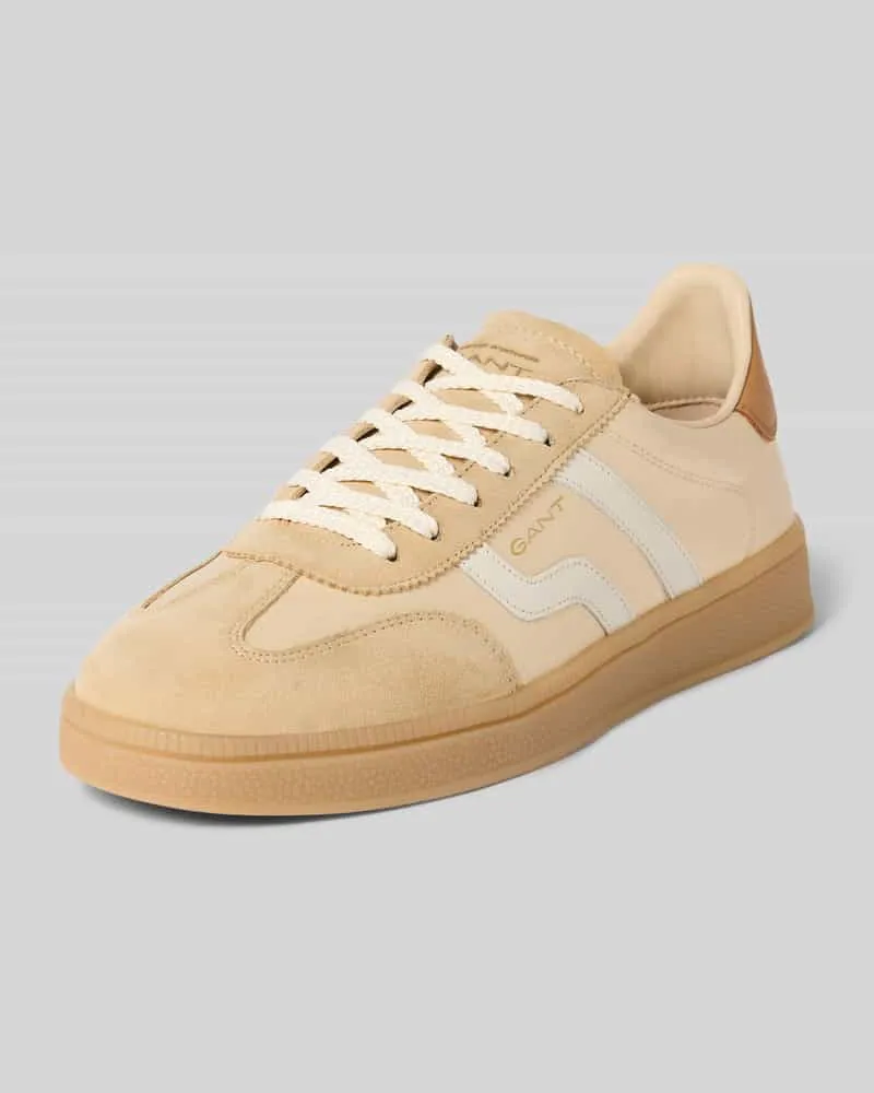 Gant Sneaker aus Leder-Mix Modell 'Cuzima Beige