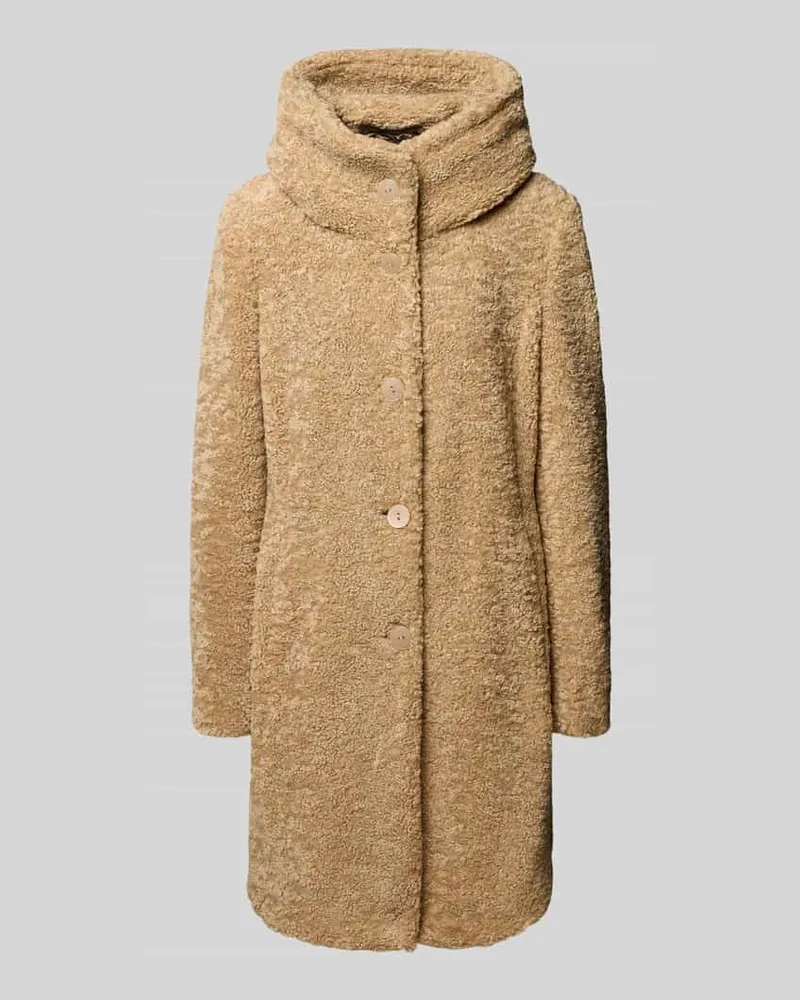 Milo Coats Mantel aus Teddyfell Modell 'STELLA Sand