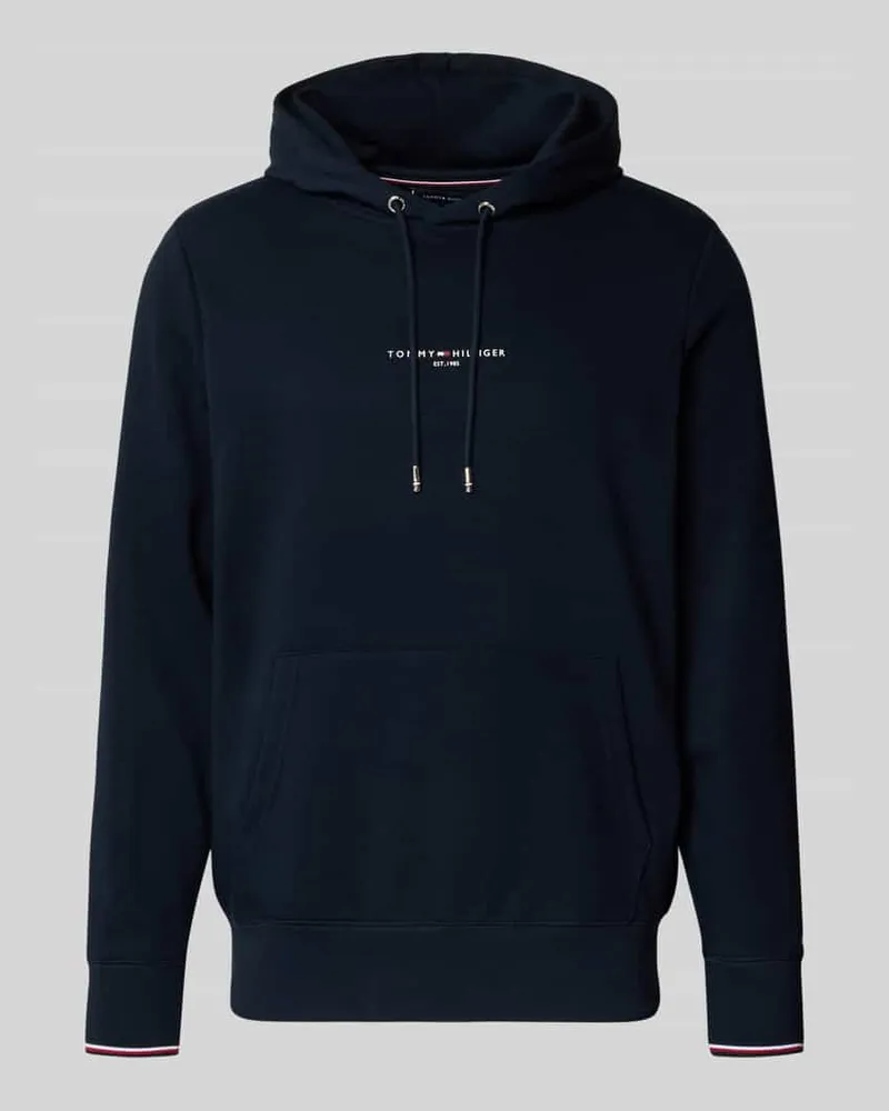 Tommy Hilfiger Regular Fit Hoodie aus Baumwoll-Mix Marine