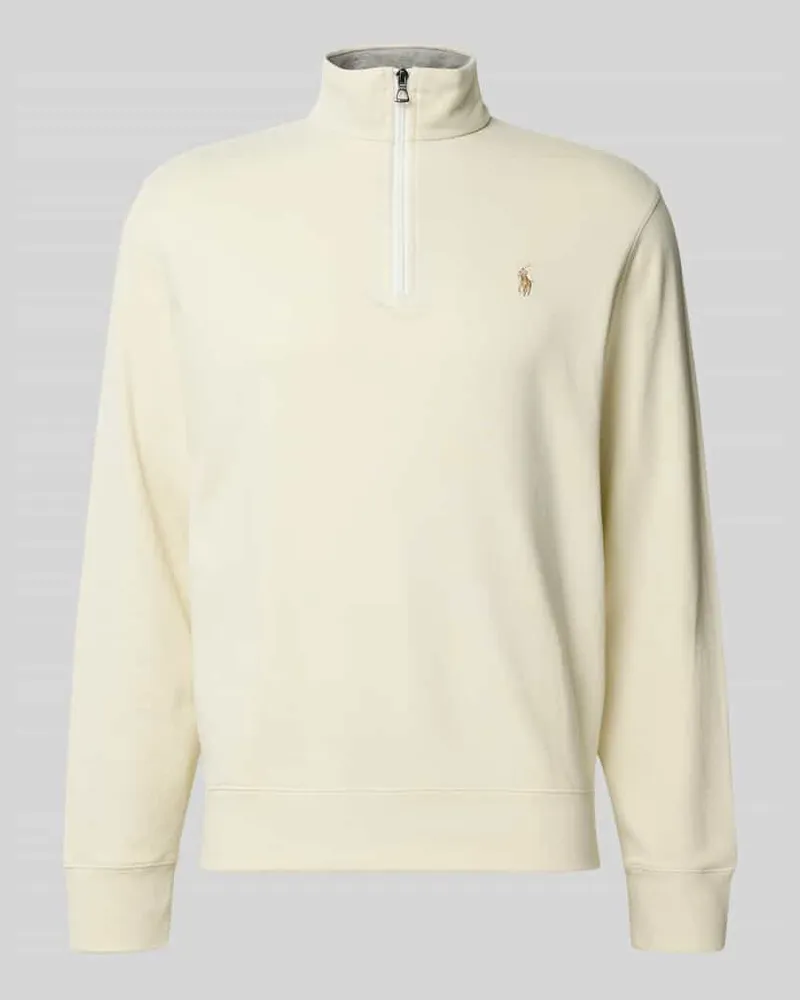 Ralph Lauren Sweatshirt mit Label-Stitching Ecru