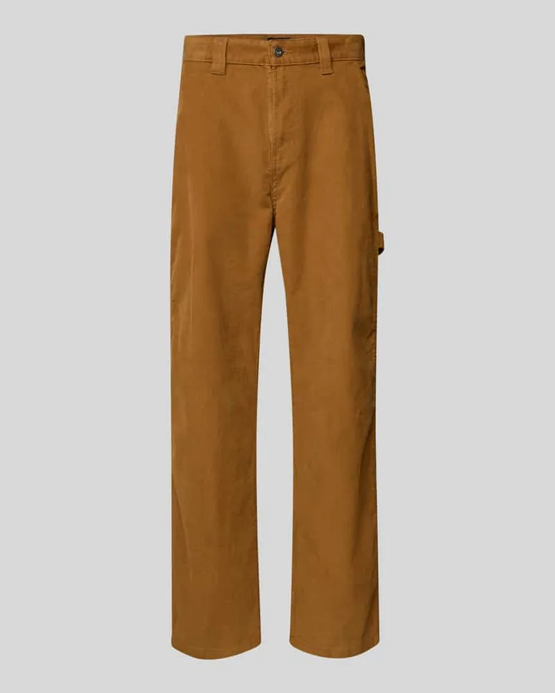Dickies Cordhose mit Eingrifftaschen Modell 'CORDUROY CARPENTER Cognac