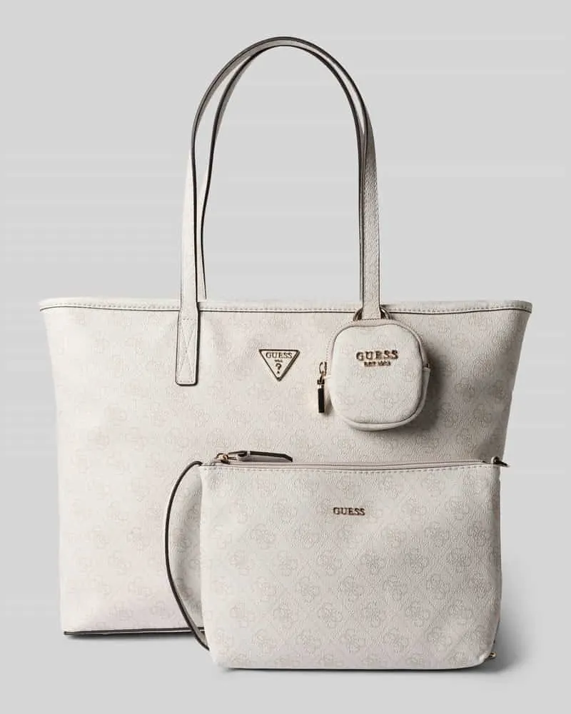 Guess Shopper mit Logo-Muster Modell 'ECO POWER PLAY II Weiss