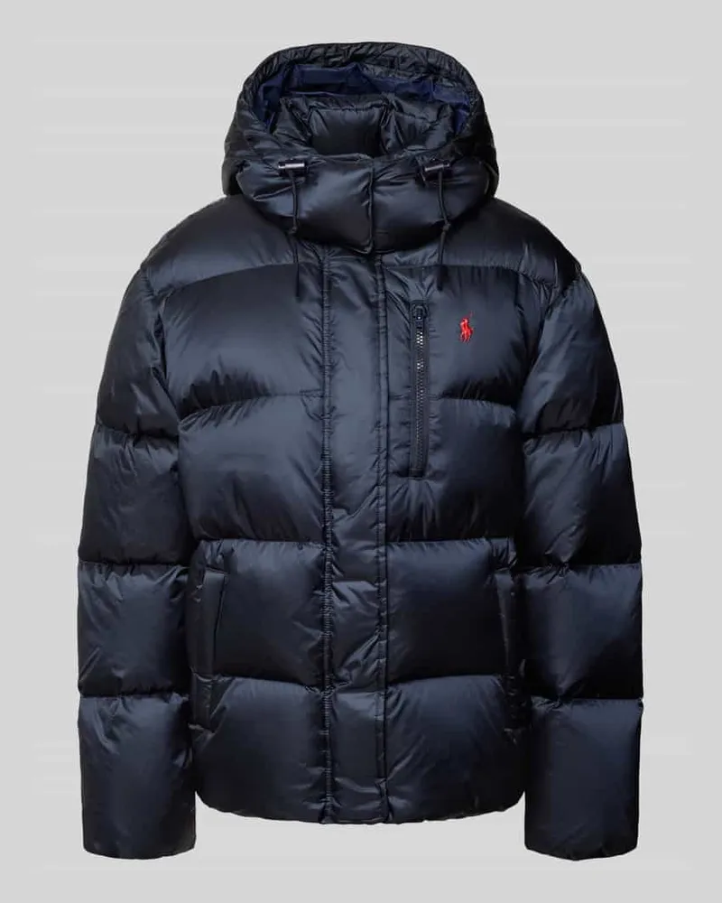 Ralph Lauren Daunenjacke mit verdecktem Reißverschluss und Eingrifftaschen Marine