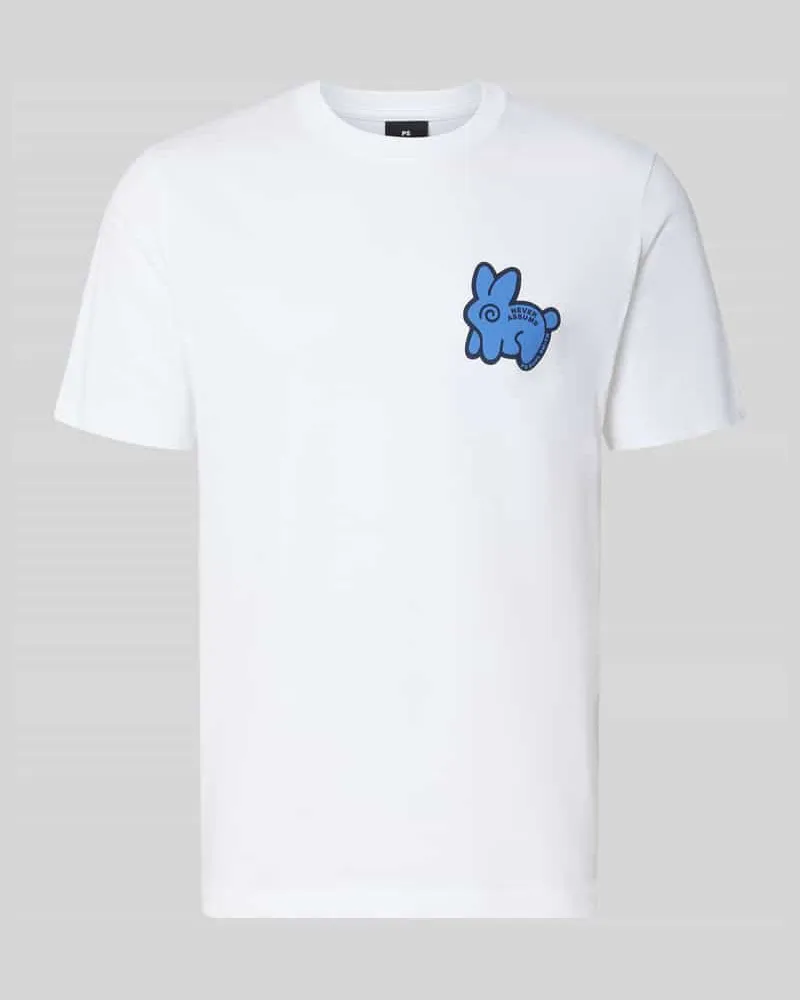 Paul Smith Regular Fit T-Shirt aus reiner Baumwolle Weiss