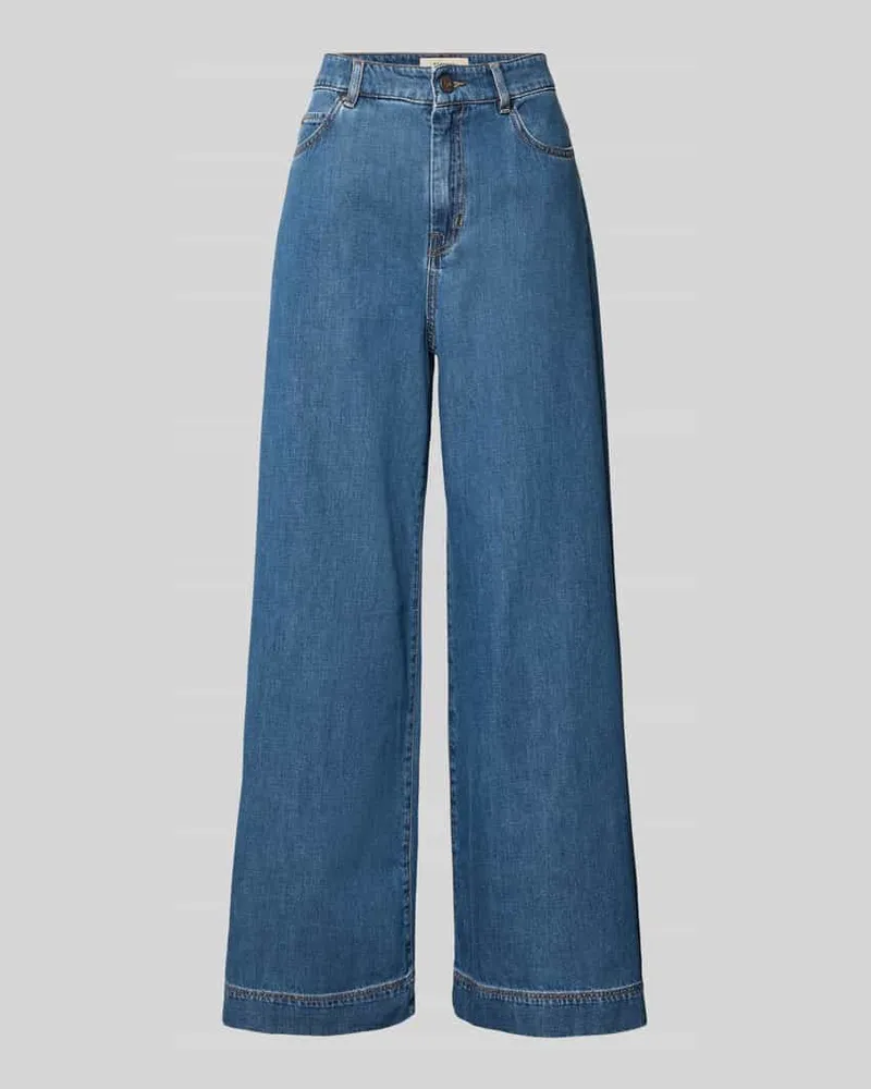 Max Mara Wide Leg Jeans aus reiner Baumwolle Modell 'VEGA Jeansblau