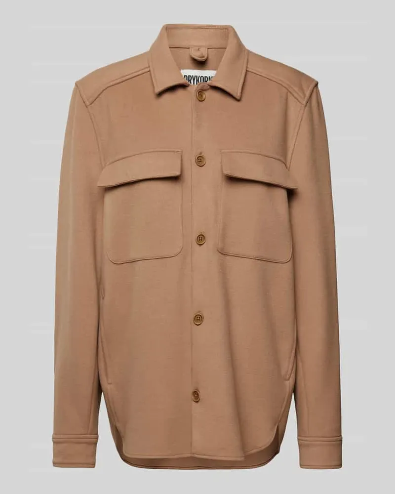 Drykorn Hemdjacke mit Knopfleiste Modell 'Selton Camel
