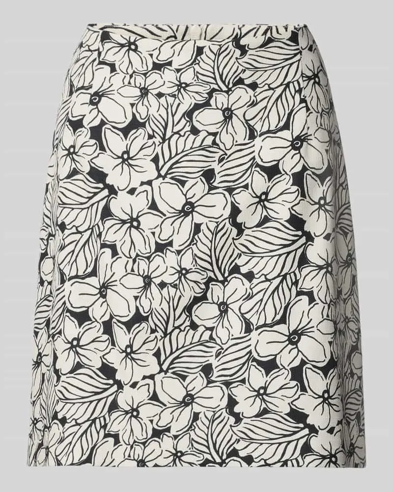 Max Mara Ausgestellter Mini-Rock aus Baumwoll-Mix Modell 'FUNGO Black