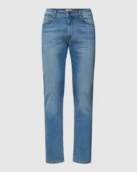 McNeal Jeans mit Label-Patch Hellblau